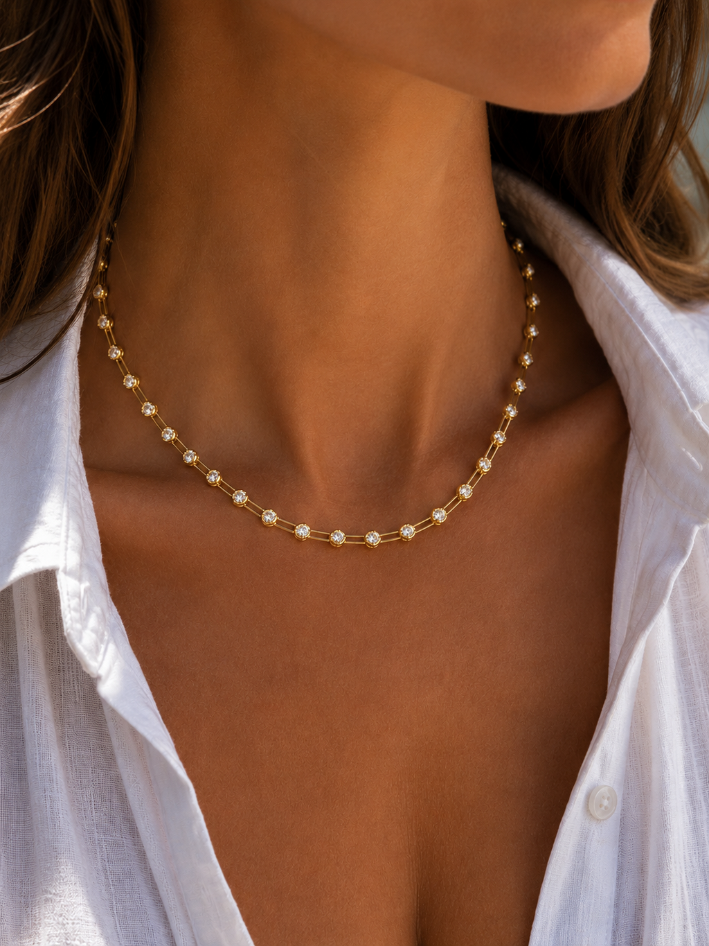 Celeste Station Necklace